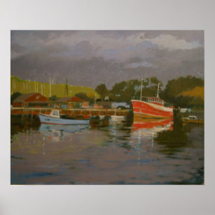 Pôster Salcombe 2 do Quay do Pescador