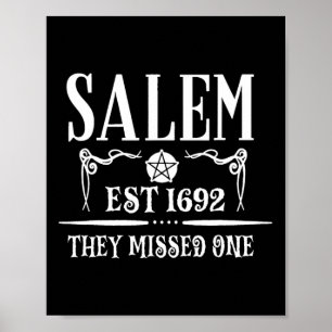 Poster Salem 1692 Eles Perderam Um Para O Dia Das Bruxas