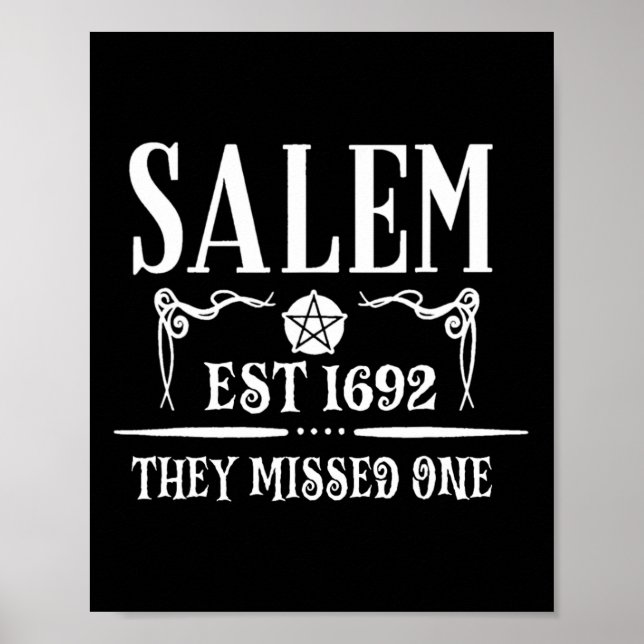 Poster Salem 1692 Eles Perderam Um Para O Dia Das Bruxas (Frente)