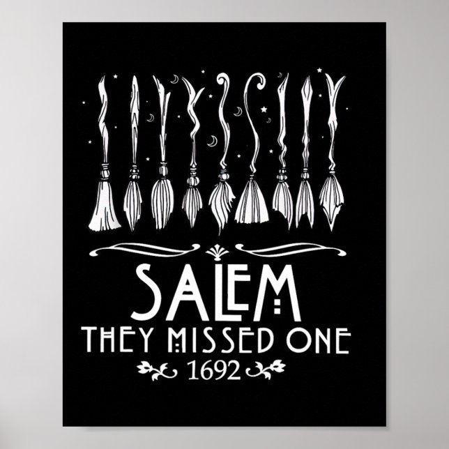 Poster Salem 1692 eles perderam um para o Halloween (Frente)