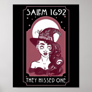 Poster Salem 1692 eles perderam um - Salem Witch Hallowee
