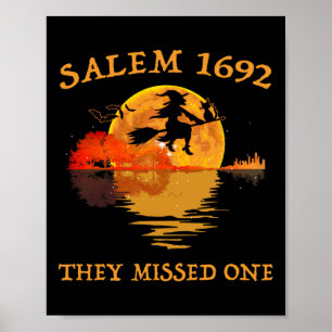 Poster Salem 1692 Eles Perderam Uma Bruxa Andando De Vass