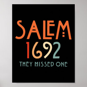 Poster Salem 1692 Perderam Um - Salem Witch 1692 Hall