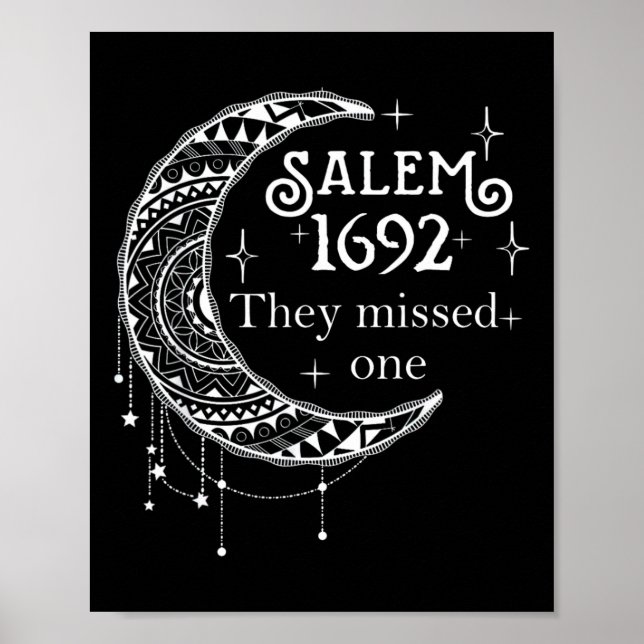 Poster Salem 1692 Perderam Um - Salem Witch 1692 Hall (Frente)