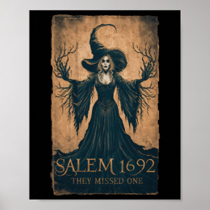 Poster Salem 1692 Perderam Uma Testemunha Feminista De Ha