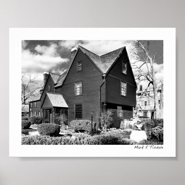 Poster Salem histórico - Casa de Sete Gables - Mini (Frente)