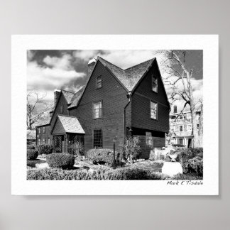 Poster Salem histórico - Casa de Sete Gables - Mini