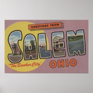 Poster Salem, Ohio (a cidade do quacre)