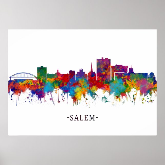 Poster Salem Oregon Skyline (Frente)