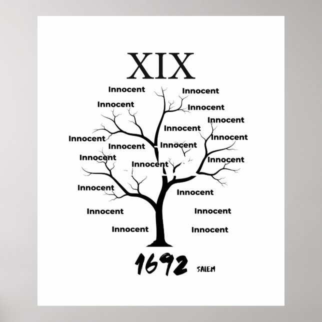 Poster Salem Witch Memorial (Frente)