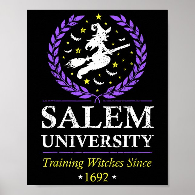 Poster Salem Witch Treinando Mulheres de Halloween (Frente)