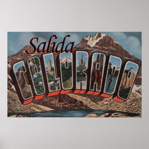 Pôster Salida, Colorado - grandes cenas da letra