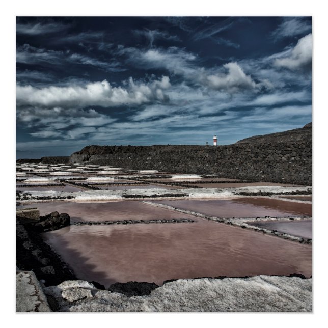 Pôster Salinos em La Palma (Frente)