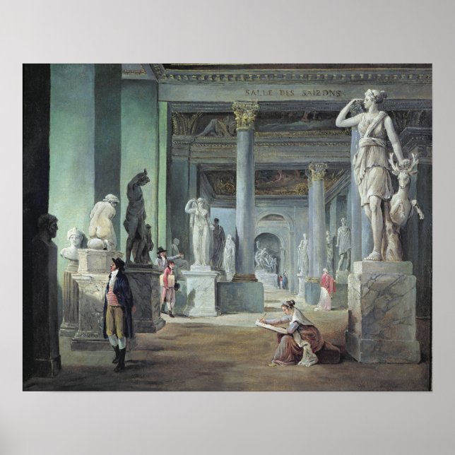 Pôster Salle des Saisons no Louvre, c. 1802 (Frente)