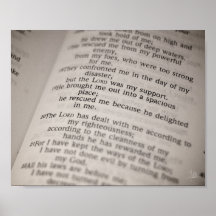 Salm 18:19 [Impressão]