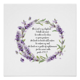 Pôster Salm 23: 1-3 Poster