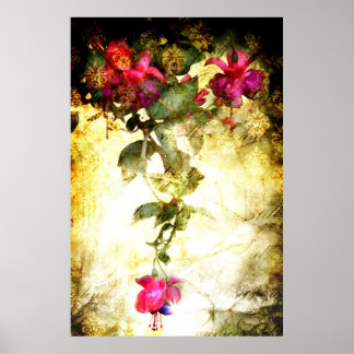 Pôster Salm 23 (Poster de Arte Floral)