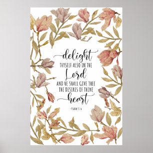 Poster Salm 37:4 - Aprecie-Se Também No Senhor