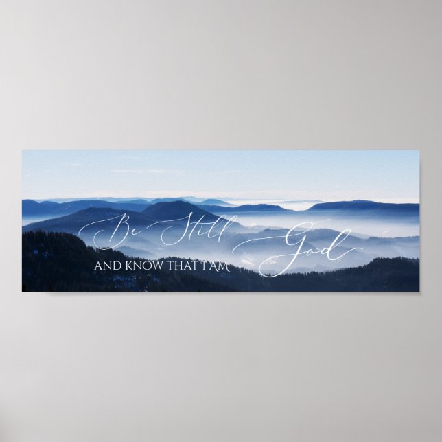 Poster Salm 46 10, Seja Misty Mountain Clear Sky (Frente)