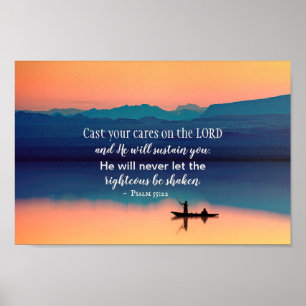 Poster Salm 55:22 Fale sobre o LORD