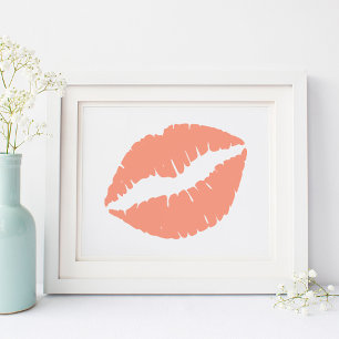 Pôster Salmão Laranja Lipstick