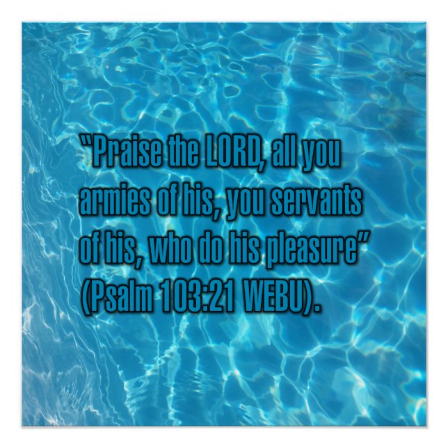 Pôster Salmo 103:21 WEBU (Frente)