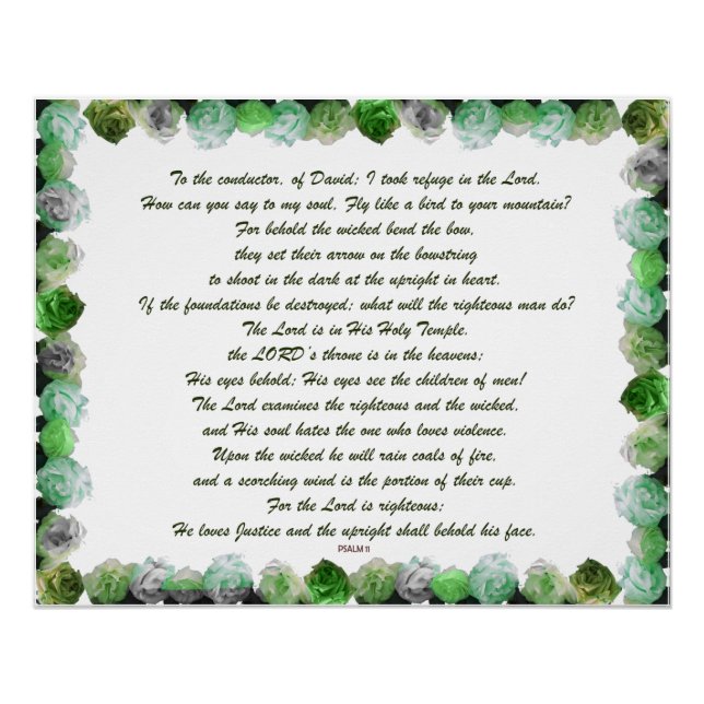 Pôster Salmo 11 (Frente)