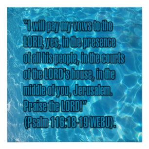 Pôster Salmo 116:18-19 WEBU