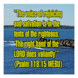 Pôster Salmo 118:15 WEBU