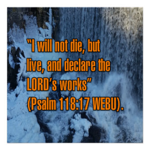 Pôster Salmo 118:17 WEBU
