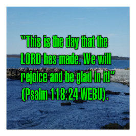Pôster Salmo 118:24 WEBU