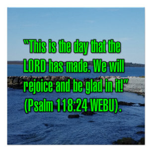 Pôster Salmo 118:24 WEBU