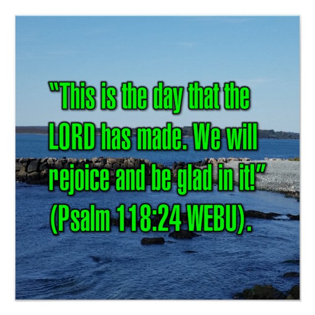 Pôster Salmo 118:24 WEBU (Frente)