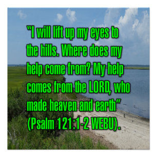 Pôster Salmo 121:1-2 WEBU