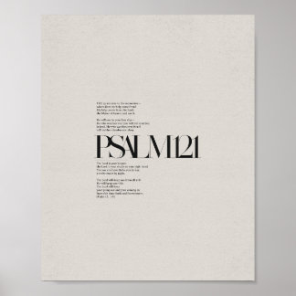 Poster Salmo 121 - "Levanto os olhos para as Colinas"