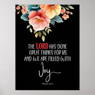 Poster Salmo 126:3 O Senhor fez