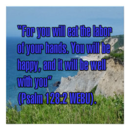 Pôster Salmo 128:2 WEBU