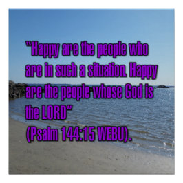Pôster Salmo 144:15 WEBU