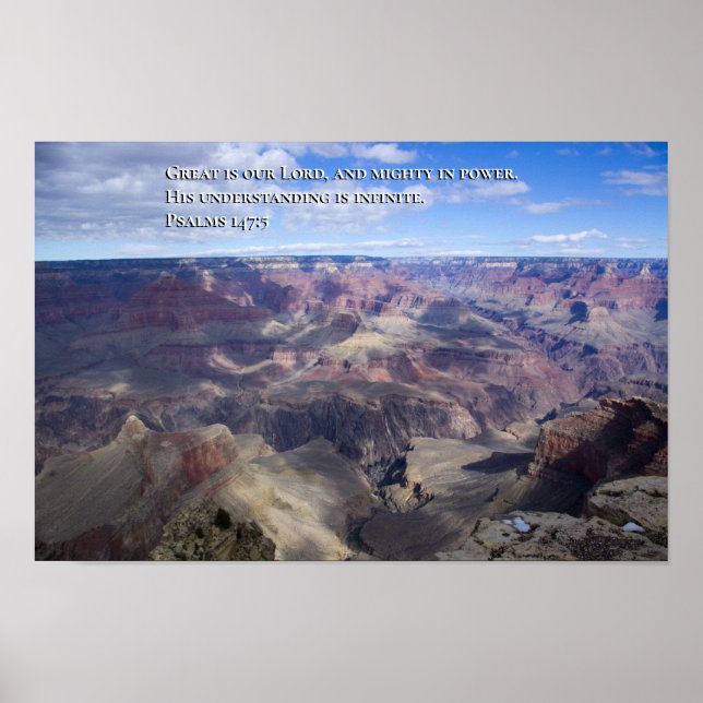 Poster Salmo 147:5 (Frente)