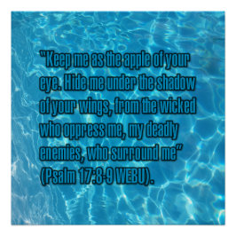 Pôster Salmo 17:8-9 WEBU