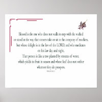Salmo 1:1-3, abençoado é aquele que,