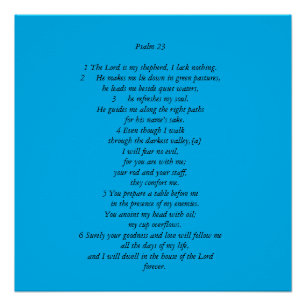 Pôster Salmo 23