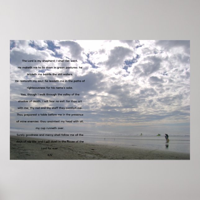 Poster Salmo 23 (Frente)