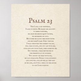 Poster Salmo 23 O Senhor é o meu Pastor