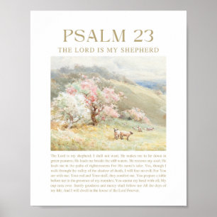 Poster Salmo 23 O Senhor é o Meu Pastor
