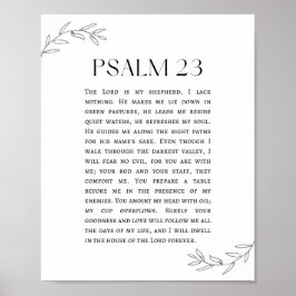 Poster Salmo 23 O Senhor é o meu Pastor