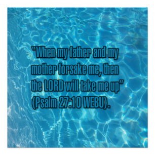 Pôster Salmo 27:10 WEBU