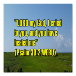 Pôster Salmo 30:2 WEBU