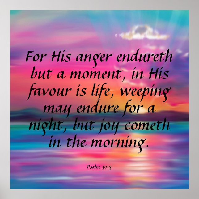 Poster Salmo 30:5 (Frente)