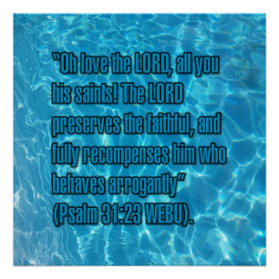 Pôster Salmo 31:23 WEBU
